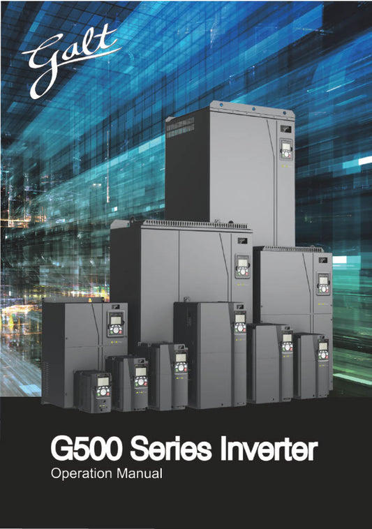 Galt Electric G500 VFD - 15 HP, 480V, 3-Phase Input/Output | Model G540-00250UL-03