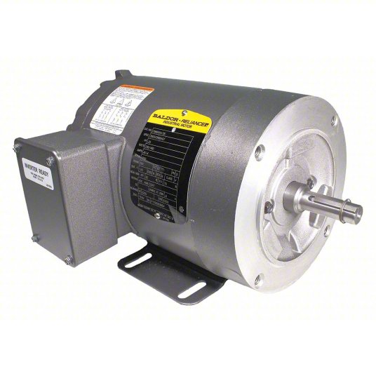 Baldor CNM3538/35 Motor - 0.5 HP, 1775 RPM, 3-Phase, TENV, 60 Hz, 56C Frame