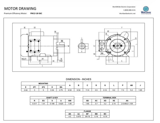 FM12-18-56c Hanger motor