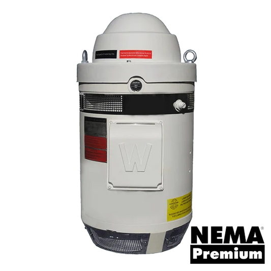 Worldwide WPEVHS Vertical Hollow Shaft Motor - 10 HP, 230/460V, 1800 RPM, WPI Enclosure, Premium Efficiency | Model WPEVHS10-18-215TP-10