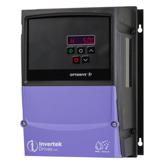 Invertek Optidrive E3 VFD - 1.5 HP, 115V Input, IP66 Enclosure | Model ODE-3-210058-104A